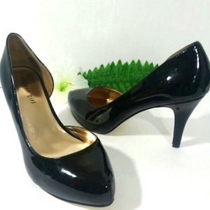 Madden Girl Baines D'Orsay Black Pump Patent Sz 9